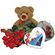 My surprise to you!. A teddy-bear + red roses + a box of chocolates + a box of the finest cookies. Who would object against such a surprise?. Novosibirsk